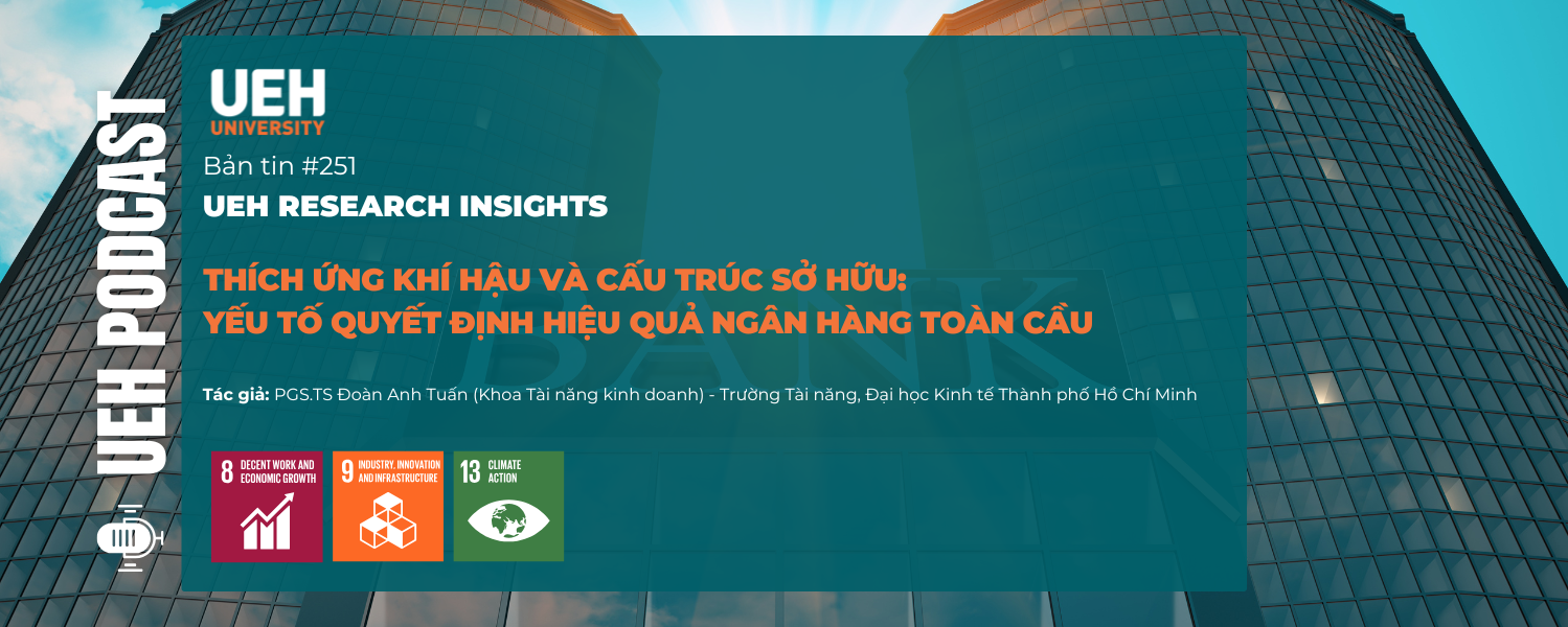 [Research Contribution] Thích ứng khí hậu và cấu trúc sở hữu: Yếu tố quyết định hiệu quả ngân hàng toàn cầu
