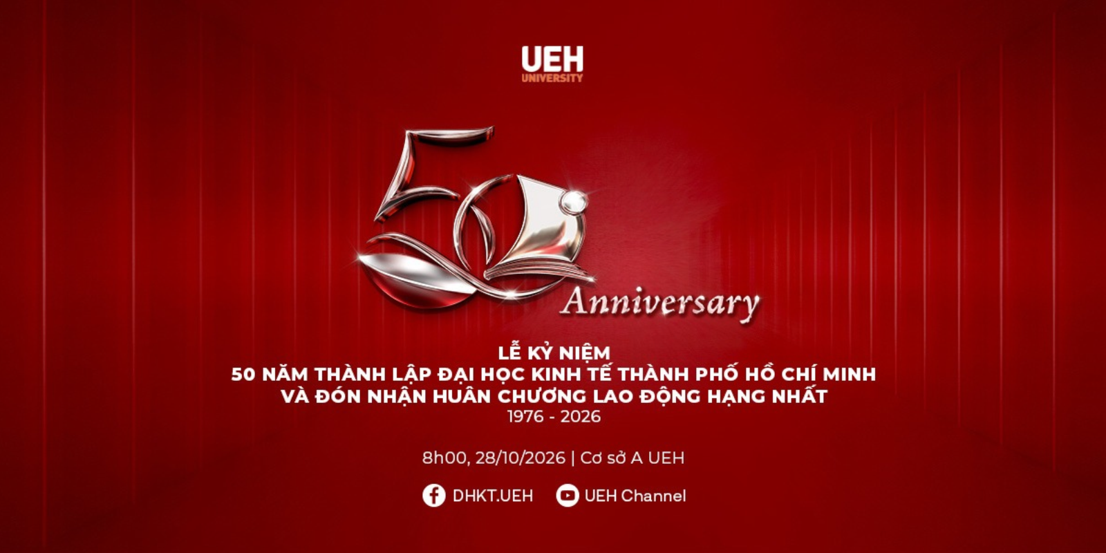 Banner Lễ kỷ niệm UEH50