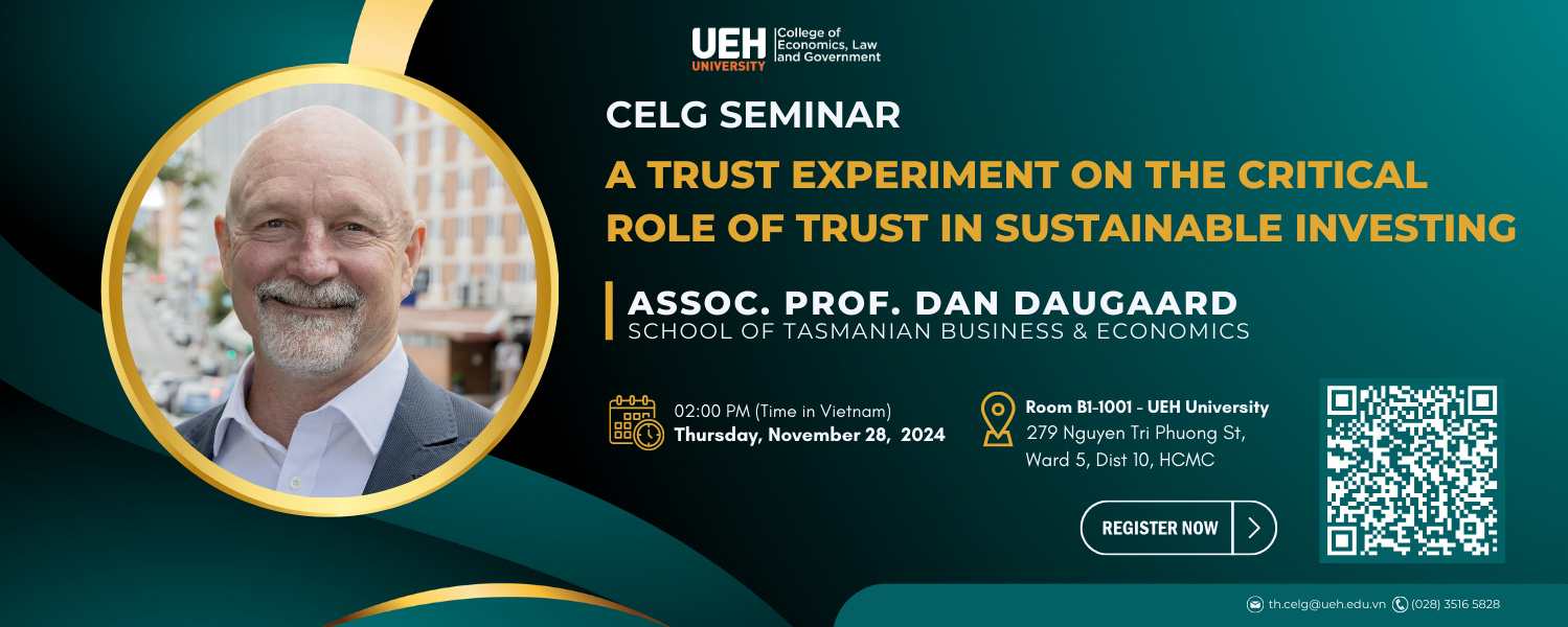 [CELGS-28/11/2024] A Trust Experiment on the Critical Role of Trust in Sustainable Investing