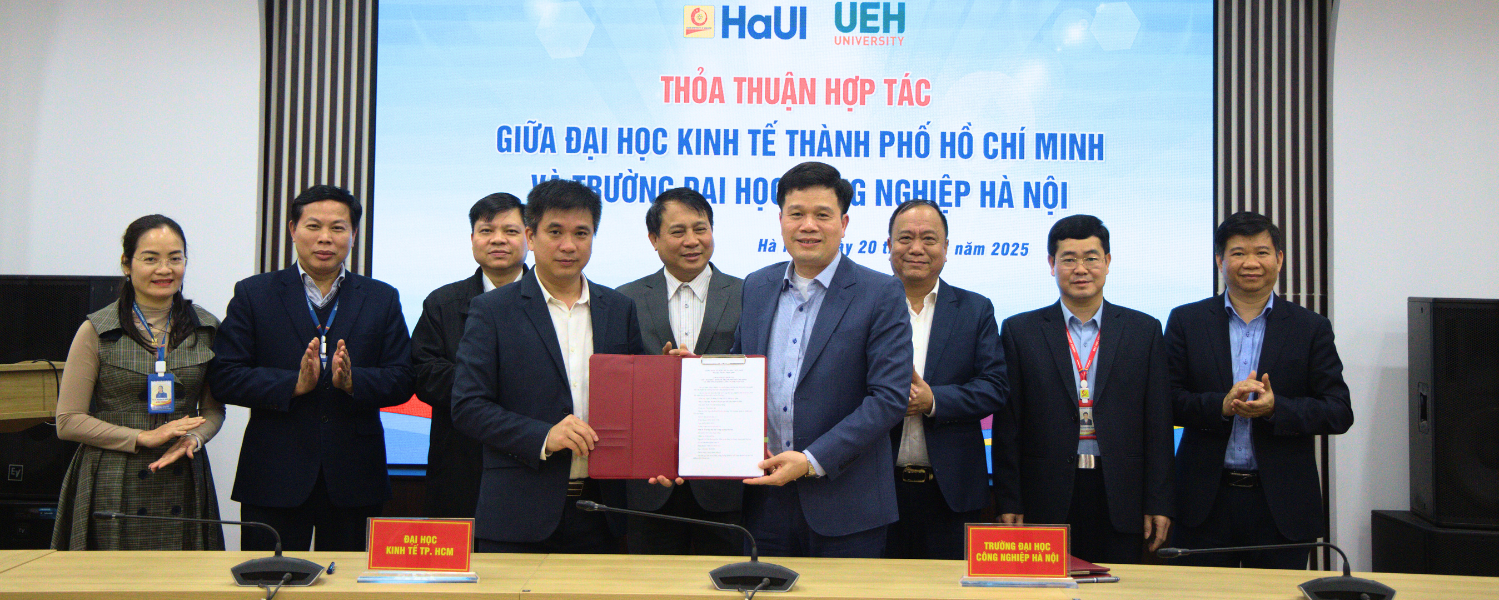 UEH và Trường Đại học Công nghiệp Hà Nội: Trao đổi kinh nghiệm quản trị đại học và ký kết thỏa thuận hợp tác (MOU)
