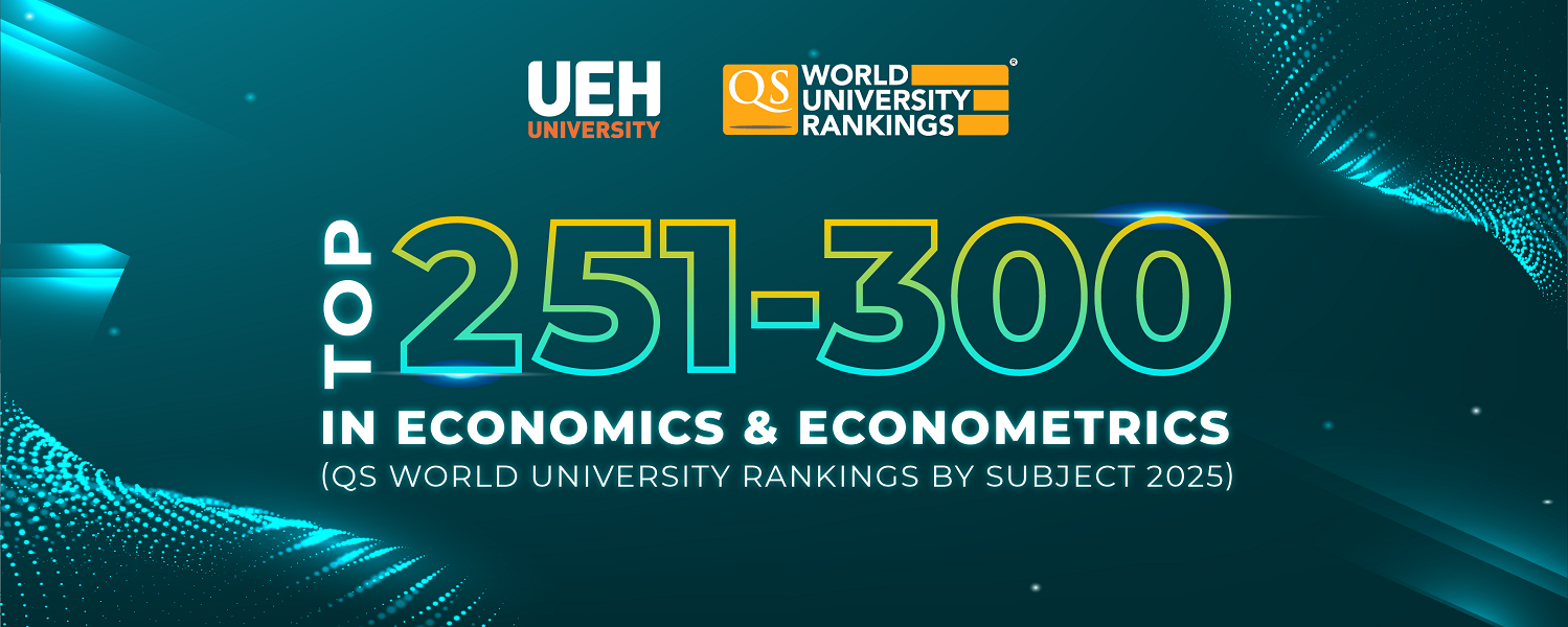 QS World University Rankings by Subject 2025: Kinh tế và Kinh tế lượng của UEH vào Top 251 – 300 thế giới
