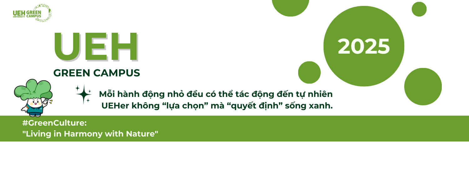 Khởi động Living Lab UEH Green Campus 2025: Lan tỏa tiếng nói chung GreenCulture: Living in Harmony with Nature
