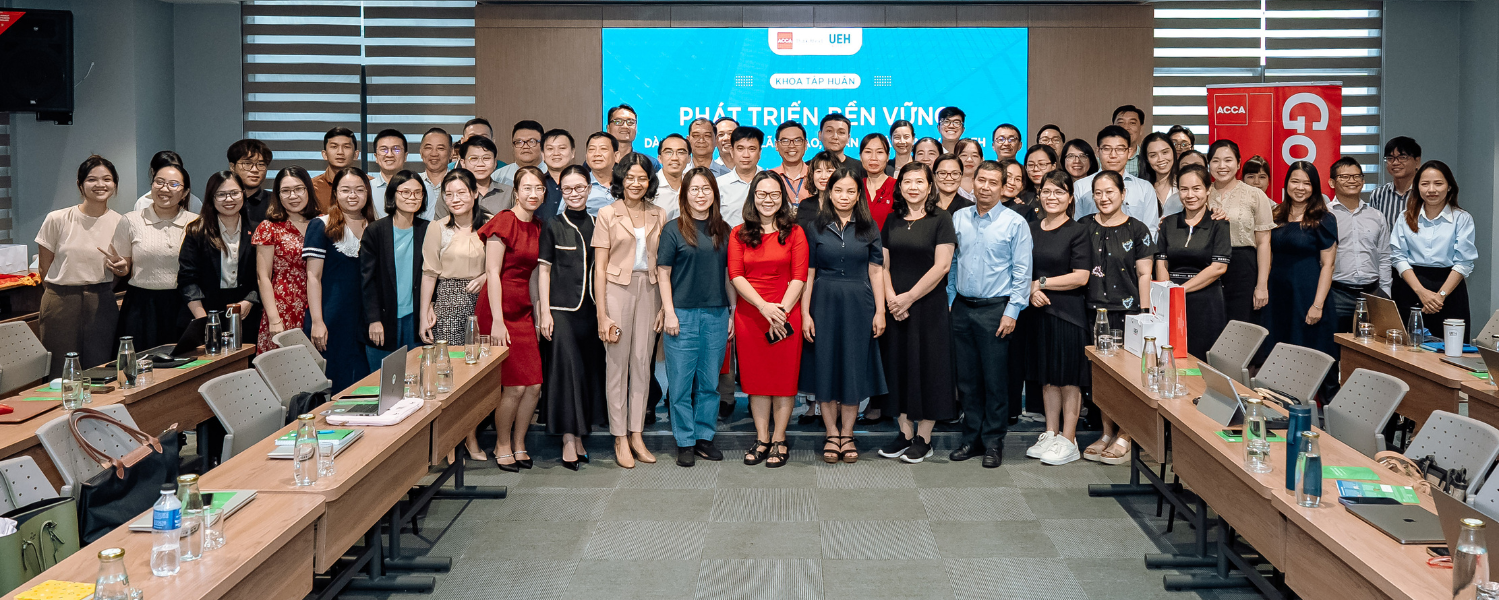 Đại học Kinh tế Thành phố Hồ Chí Minh phối hợp cùng Hiệp hội Kế toán công chứng Anh Quốc tổ chức Khóa tập huấn về Phát triển bền vững cho đội ngũ lãnh đạo, quản lý và giảng viên