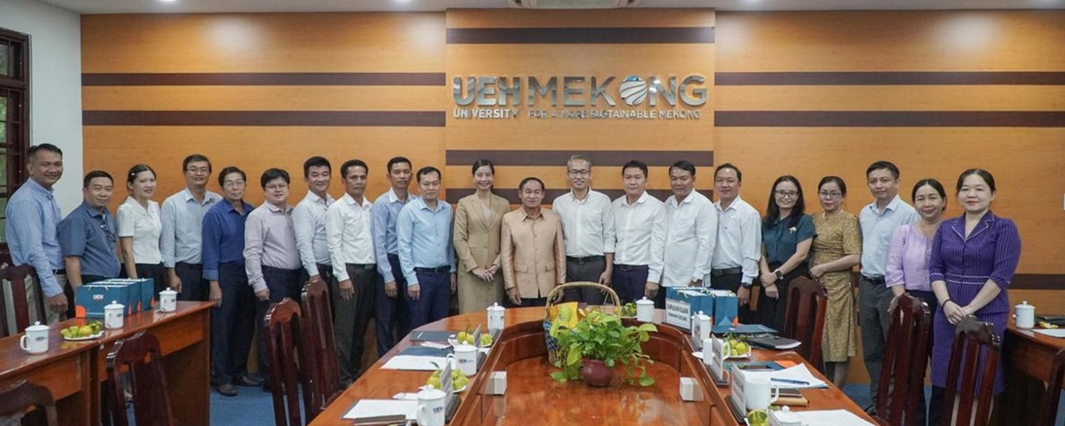 UEH Mekong Welcoming and Working with the Department of Education and Sports of Champasack Province, Lao PDR: Promoting Educational Cooperation for a Sustainable Mekong Sub-Region