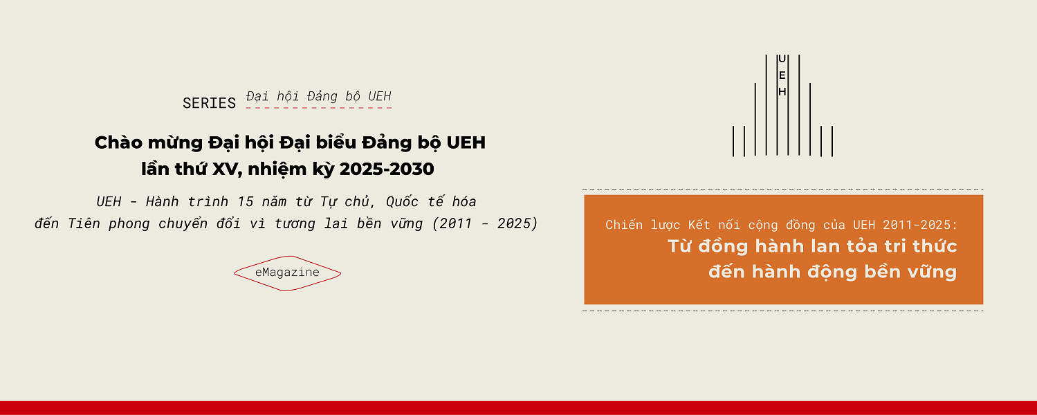 Welcome to the 15th UEH Party Congress, term 2025-2030: UEH’s Modern University Governance Strategy (2011–2025): From Spreading Knowledge to Sustainable Action
