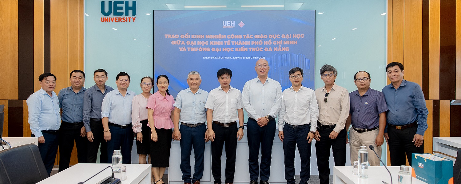 UEH Welcomes Danang University of Architecture (DAU) for Exchange on Training Management and Human Resource Development
