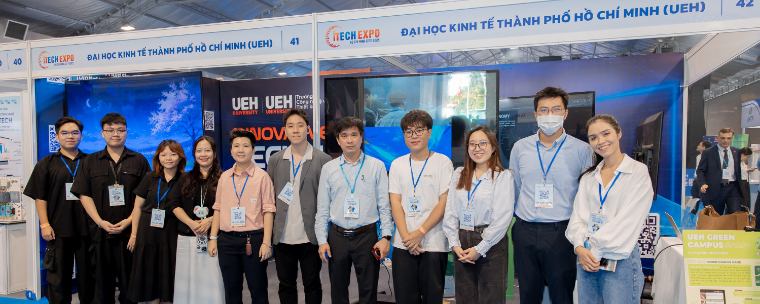 UEH participated in the iTECH EXPO 2025 technology exhibition with the booth theme 'Innovative Interaction Technologies: The Intersection of Art and Technology for Creative and Sustainable Development