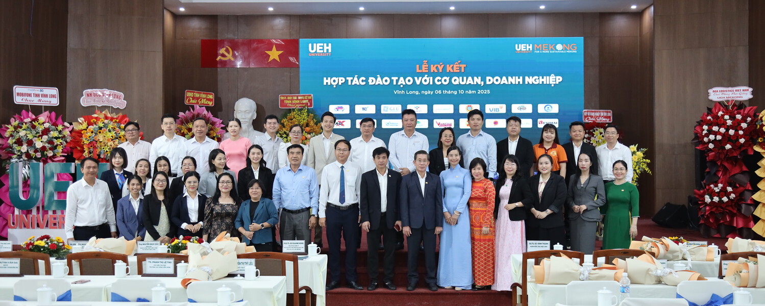 UEH Signs Training Cooperation Agreements with Agencies and Enterprises in 2025 at UEH Mekong
