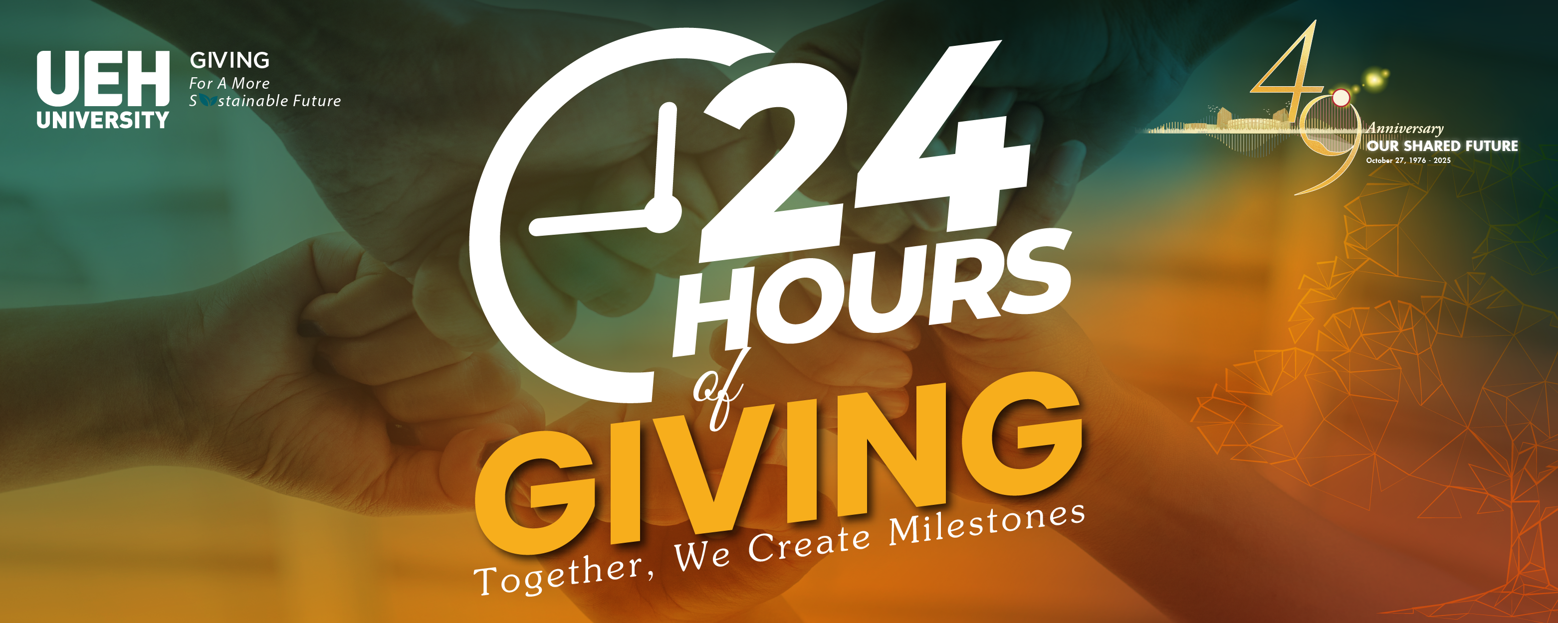 [Ngay bây giờ] UEH Challenge: 24h of Giving chính thức khởi động - Cùng nhau viết tiếp nối câu chuyện tự hào truyền thống “Giving Back”