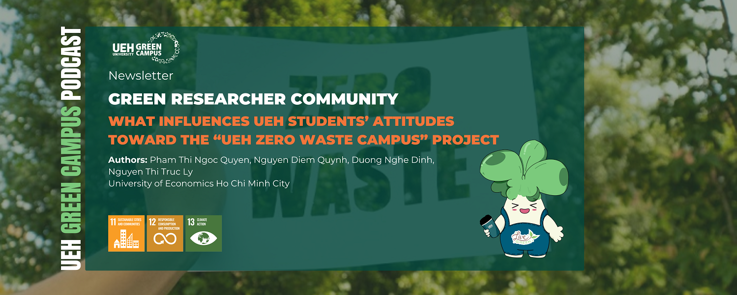 [Research Contribution] What influences UEH students’ attitudes toward the “UEH Zero Waste Campus” project
