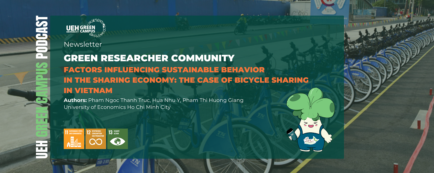 [Contribution Research] Factors influencing sustainable behavior in the sharing economy: The case of bicycle sharing in Vietnam

