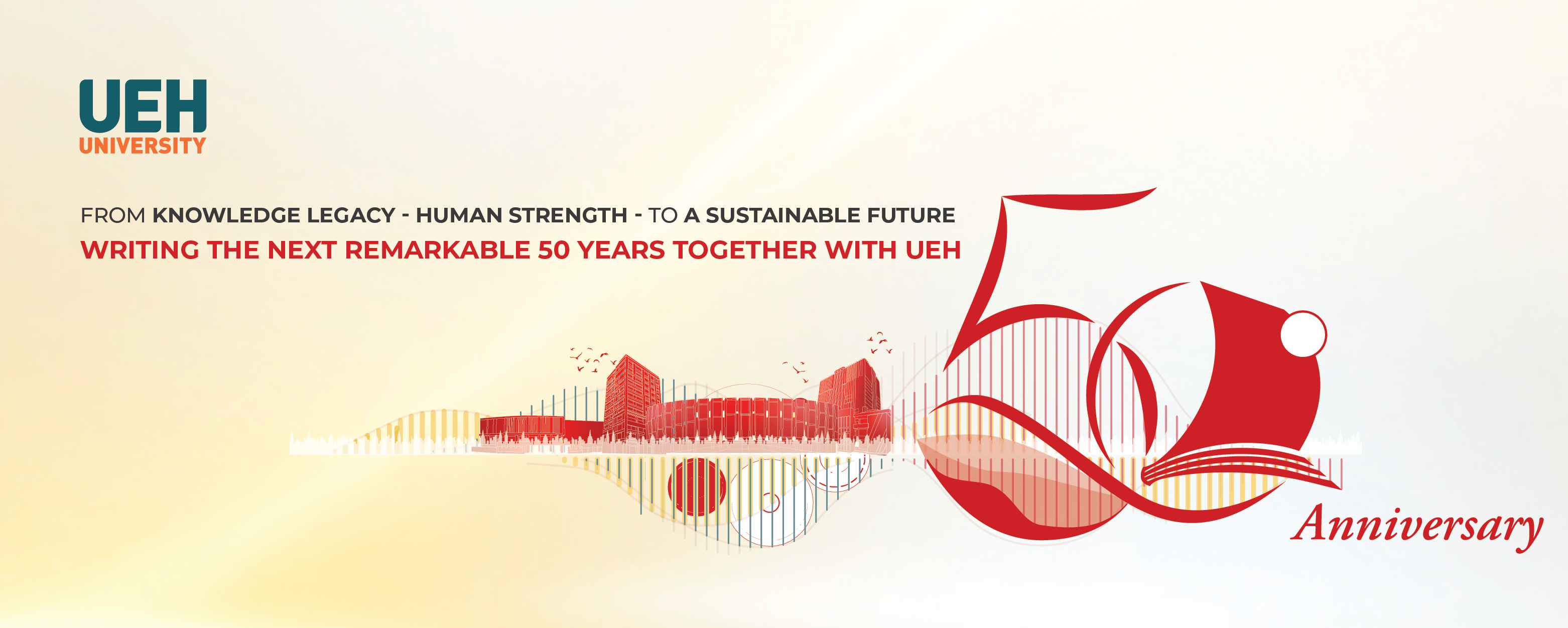 [UEH 50] UEH 50th Anniversary Landing Page Officially Launched – The 50-Year Journey and Milestones Ahead