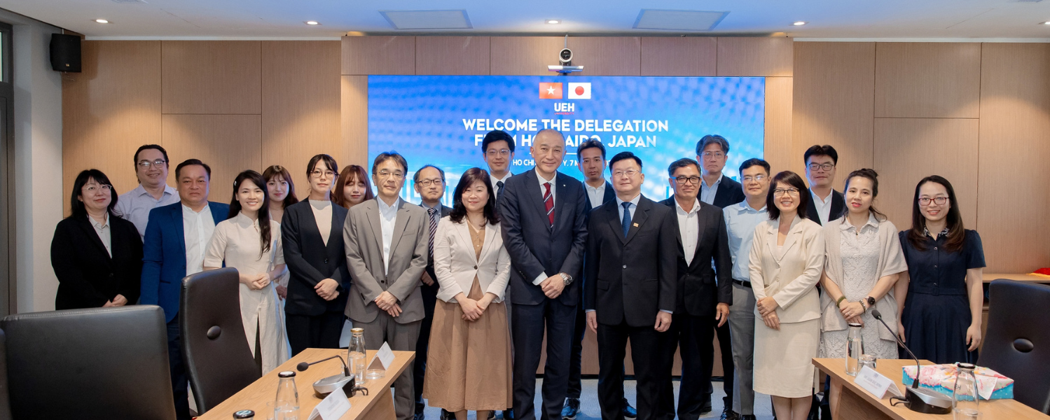 UEH Welcomes Hokkaido Delegation: Promoting Vietnam-Japan Cooperation and Expanding International Exchange Opportunities for Students
