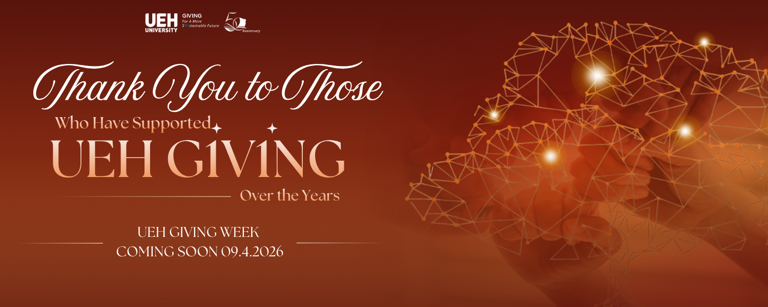 [Giving Story] Thank You to Those Who Have Supported UEH Giving Over the Years