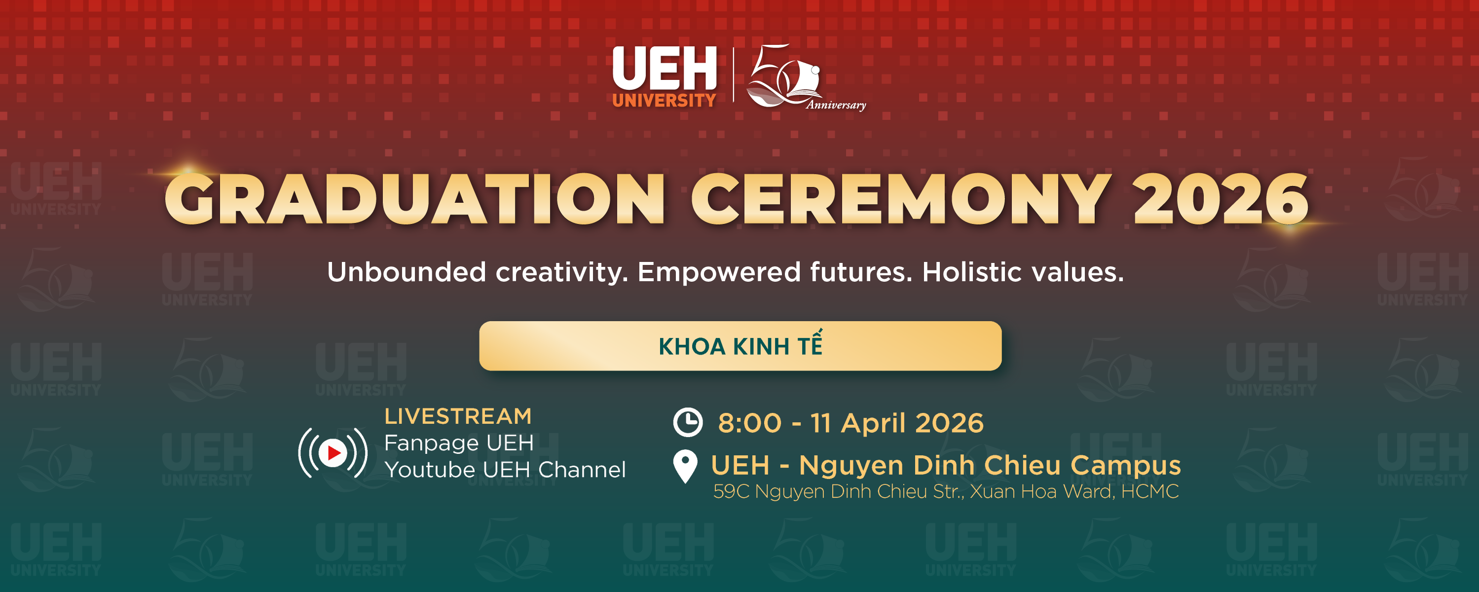 [LIVE] Lễ Tốt nghiệp UEH Khoa Kinh tế