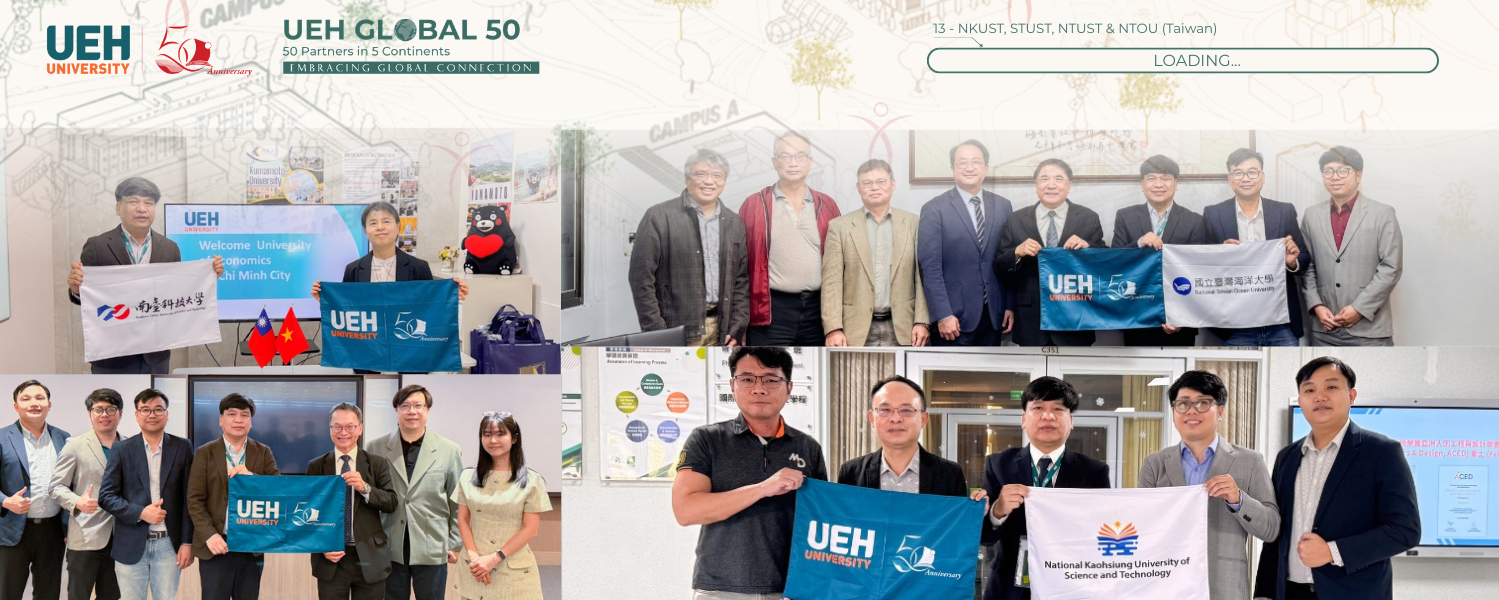 [UEH 50 Global Partners] Institute of Intelligent and Interactive Technologies – UEH College of Technology and Design strengthens academic collaboration in Taiwan