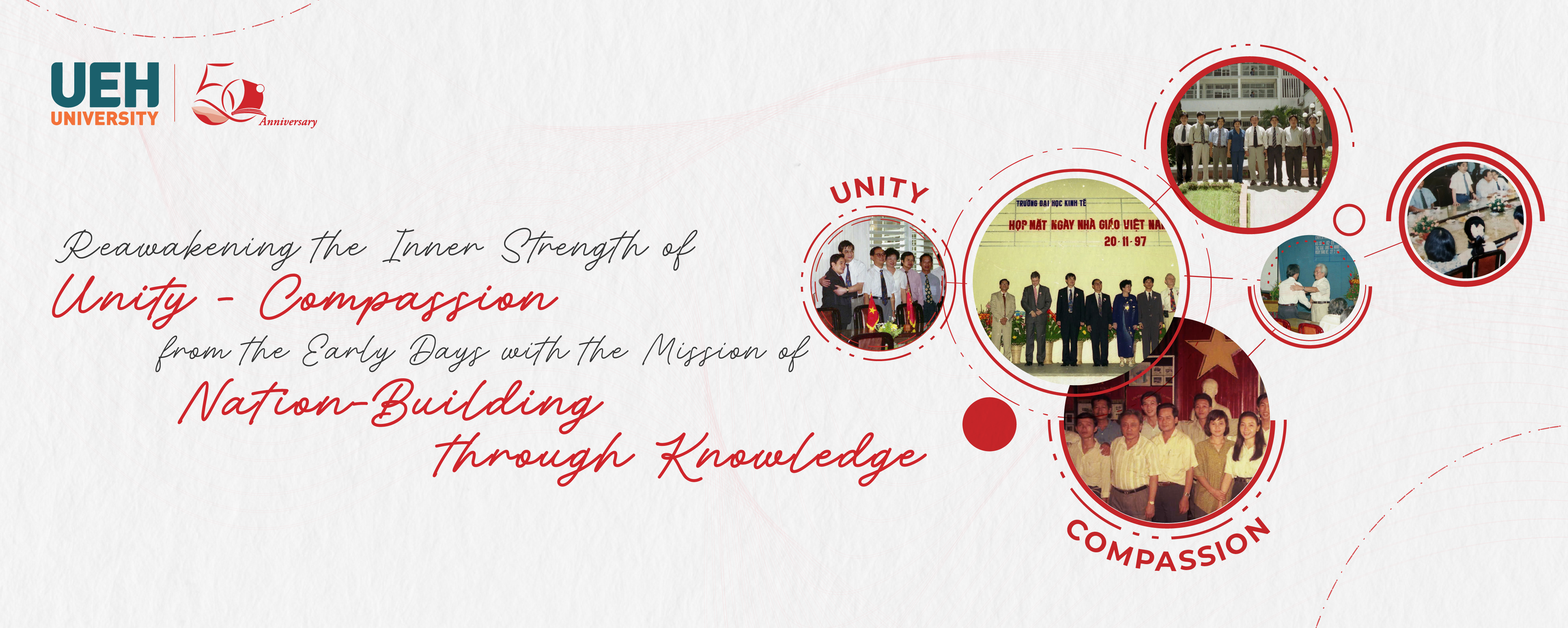 [UEH 50 years] Reawakening the Inner Strength of “Unity - Compassion” from the Early Days with the Mission of “Nation-Building through Knowledge.”