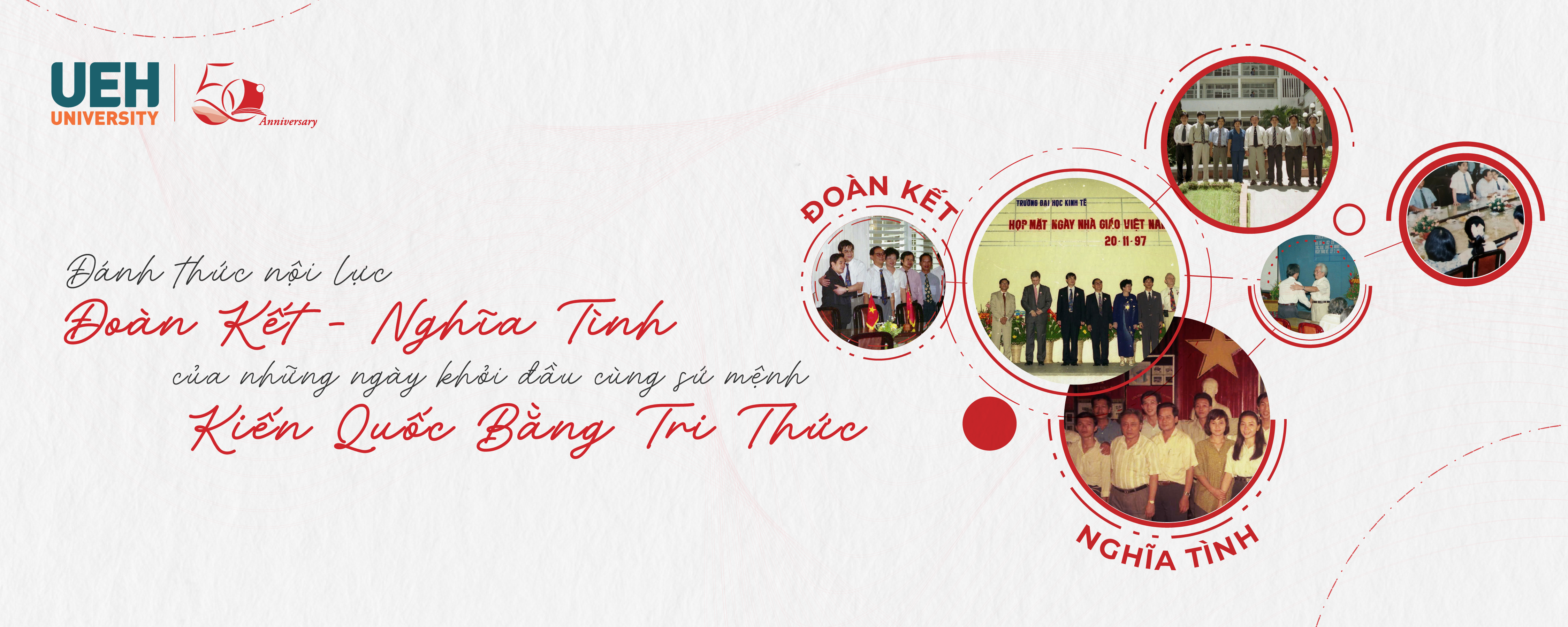 [UEH 50 năm] Đánh thức nội lực “Đoàn kết - Nghĩa tình” của những ngày khởi đầu cùng sứ mệnh “kiến quốc bằng tri thức”