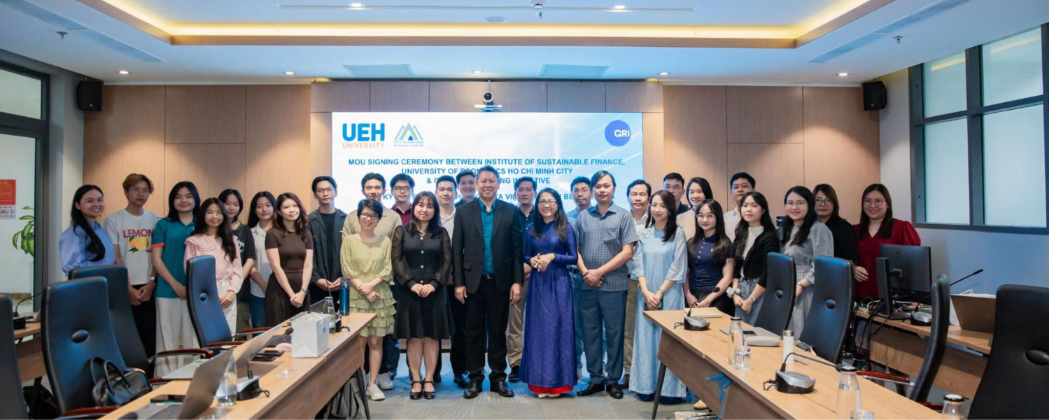 Memorandum of Understanding Signing Ceremony between the UEH Sustainable Finance Institute and the Global Reporting Initiative (GRI) 