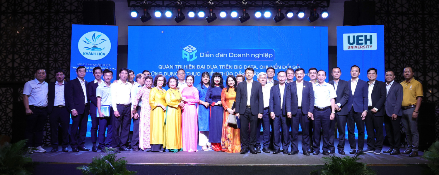 UEH Accompanies Enterprises in Khanh Hoa Province to Promote Modern Governance Based on Big Data, Digital Transformation, and Practical AI