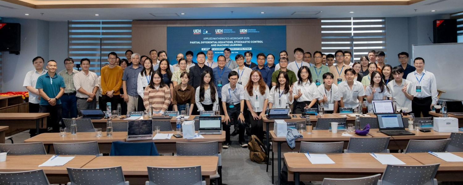 Workshop on Applied Mathematics 2026: Kết nối học thuật quốc tế, thúc đẩy nghiên cứu Toán ứng dụng tại UEH