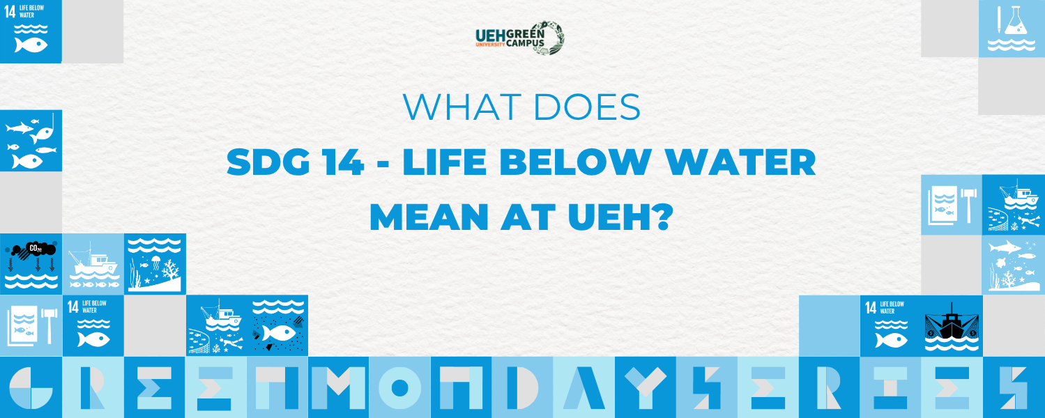 [Green Monday Series] What does SDG 14 - Life Below Water mean at UEH?