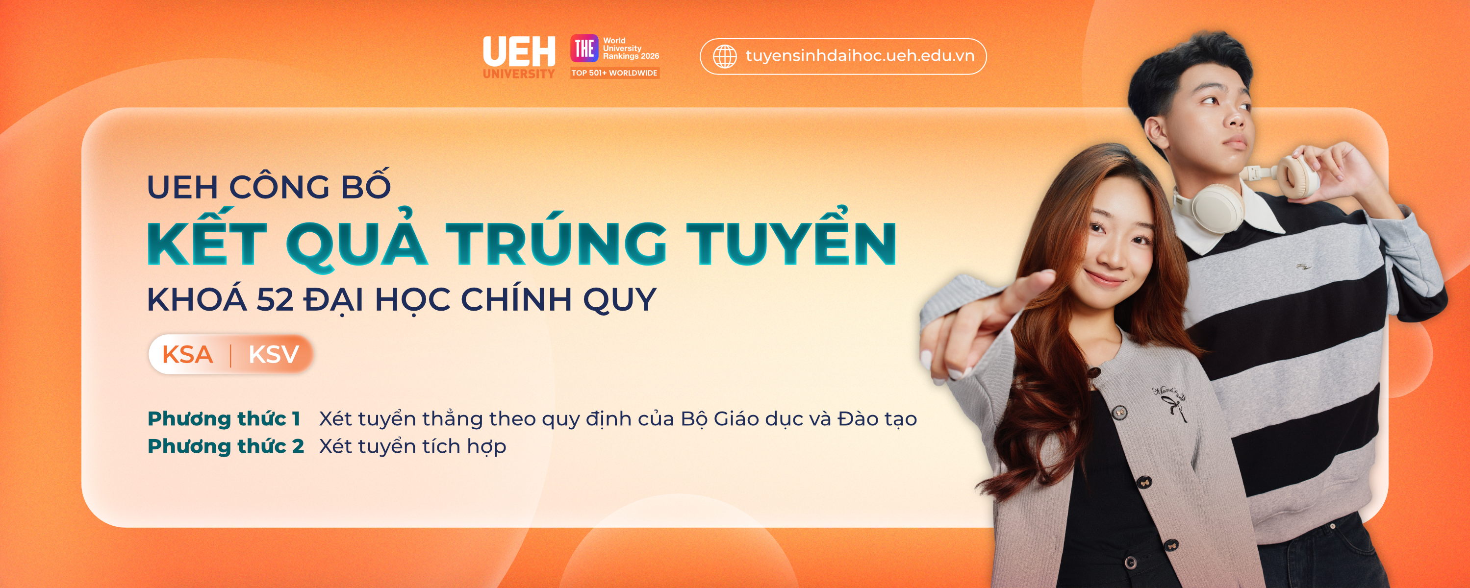 UEH công bố kết quả xét tuyển Khóa 52 – Đại học chính quy năm 2026 – Gia tăng cơ hội học tập quốc tế