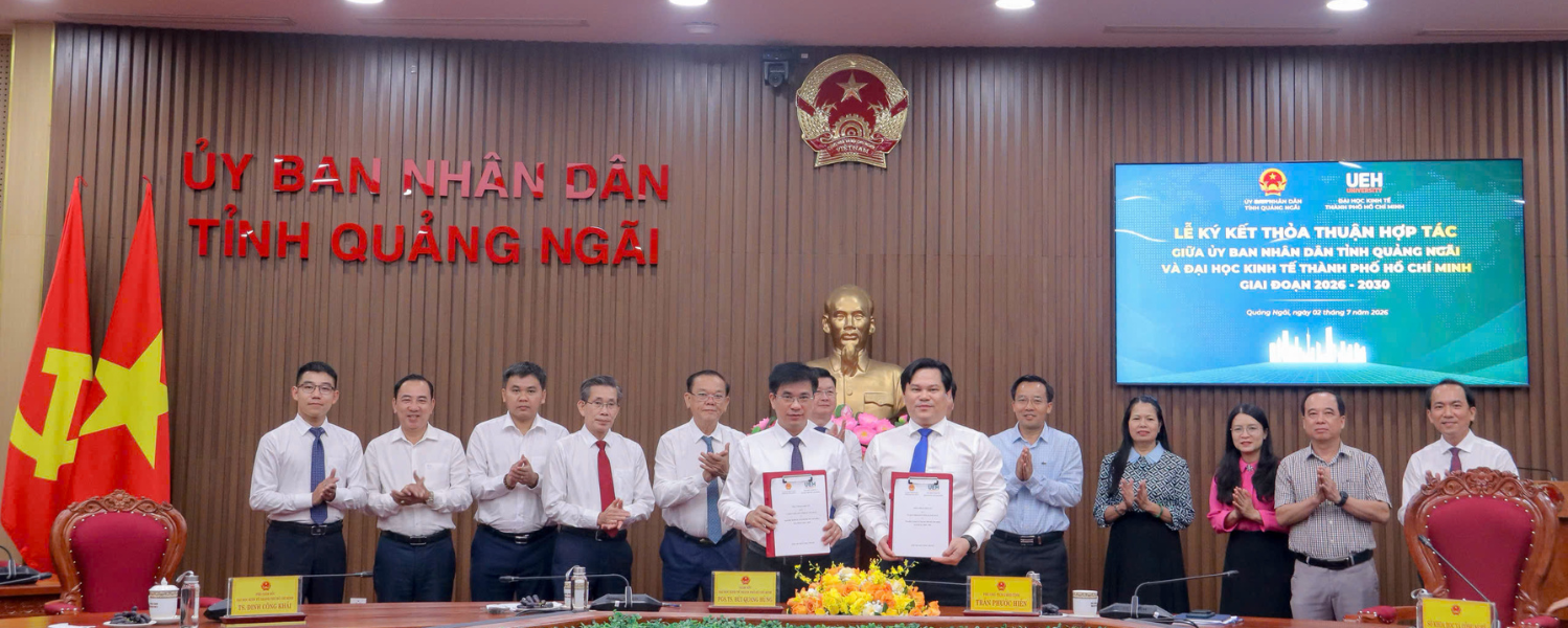 UEH and the People’s Committee of Quang Ngai Province Sign a Cooperation Agreement for the 2026–2030 Period, Partnering for Human Resource Development and Innovation