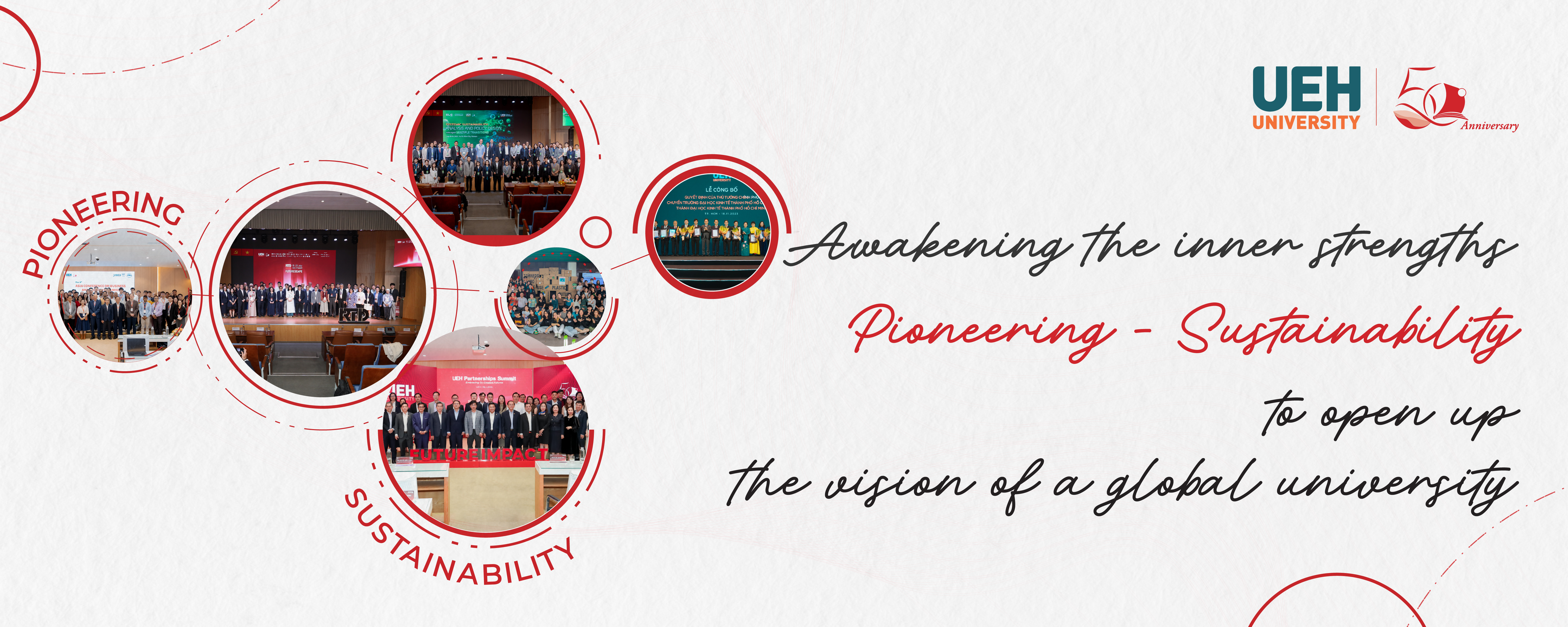 [UEH 50th Anniversary] Unleashing the “Pioneering – Sustainable” Inner Strength to Shape a Global University Vision
