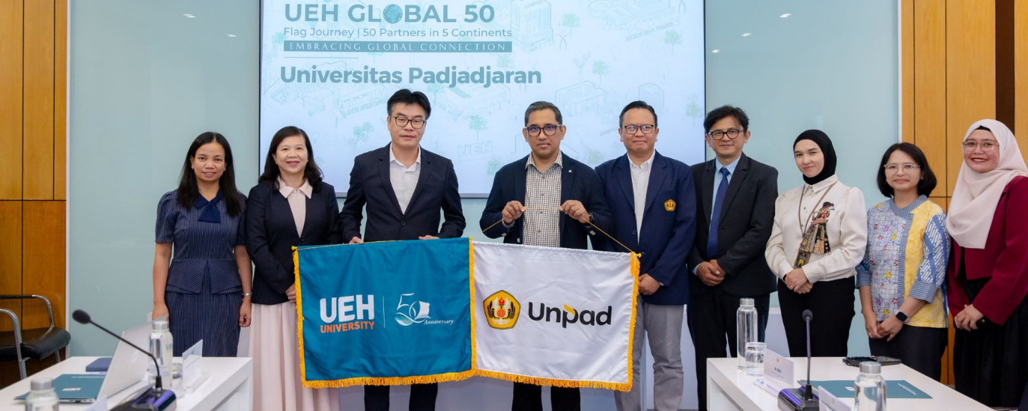 [UEH 50 Global Partners] Lễ ký kết MOA giữa UEH và UNPAD, tăng cường hợp tác học thuật, mở rộng kết nối quốc tế 