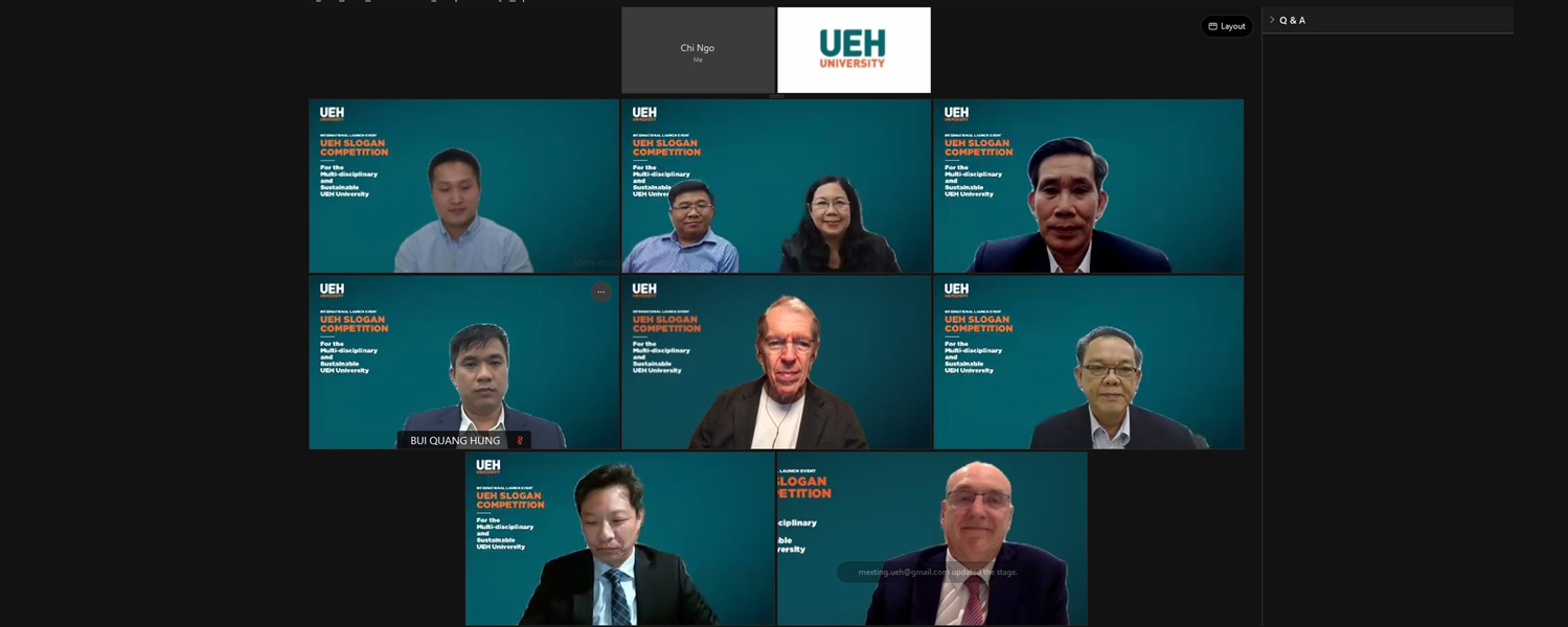 UEH Slogan Competition International Launch “For the Multidisciplinary and Sustainable UEH University” - A key milestone for the university restructure strategy from 2021 to 2025 