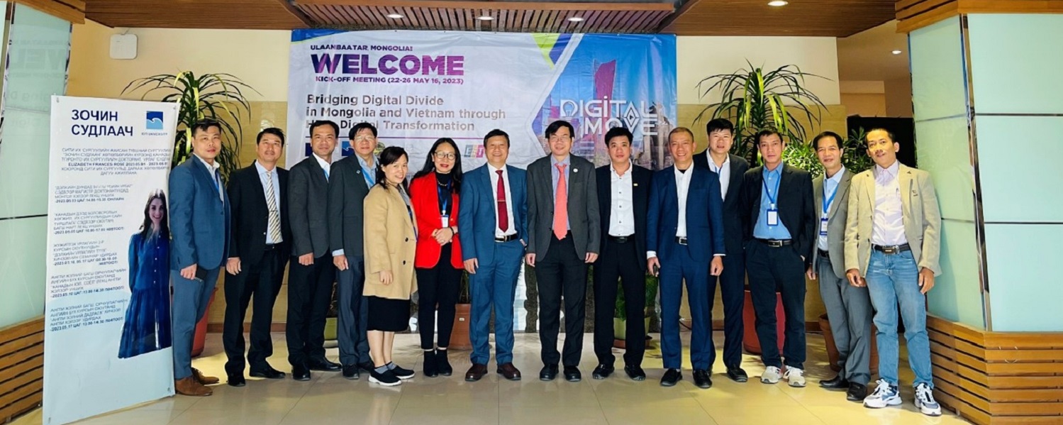 UEH attended the kick-off meeting of the Project “Erasmus+ Bridging Digital Divide in Mongolia and Vietnam through HEI’s Digital Transformation (DIGITAL MOVE)” in Mongolia