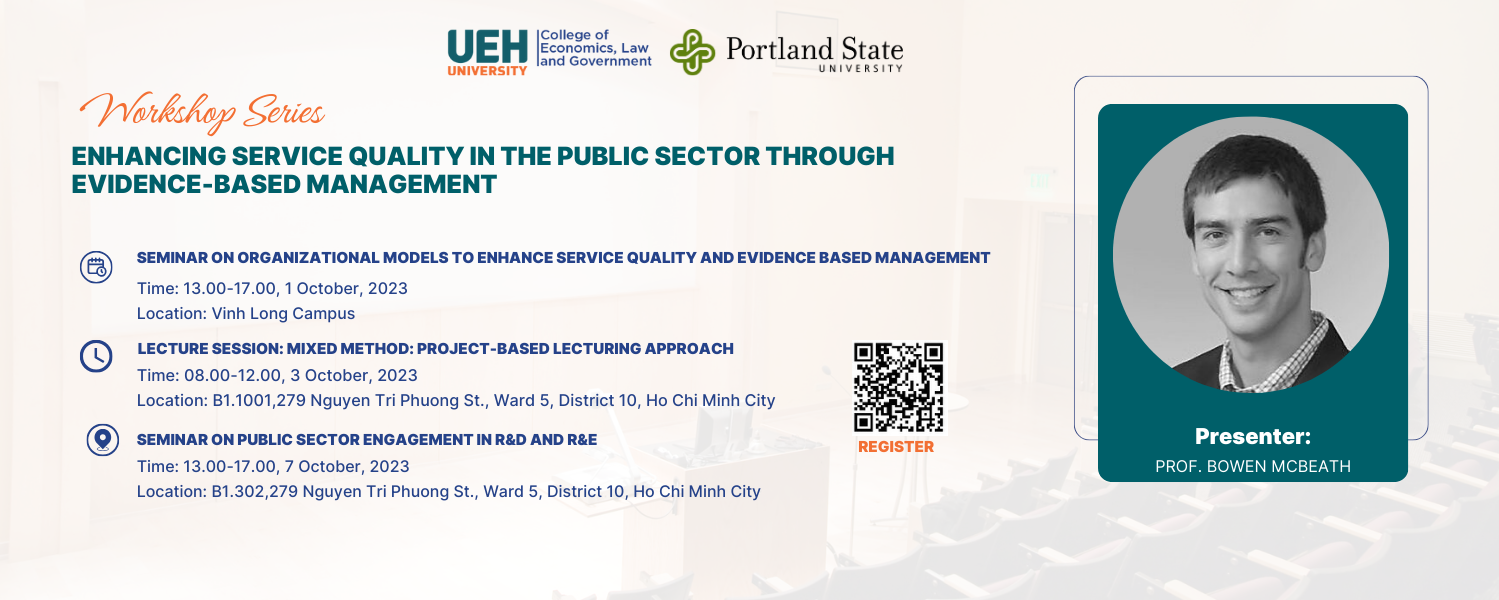 [01-07/10/2023] Workshop series: Enhancing Service Quality in the Public Sector through Evidence-Based Management
