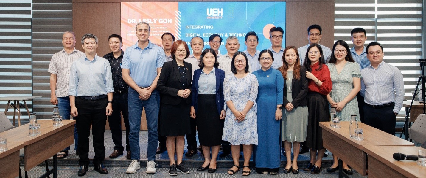UEH and World Bank's specialists joining the workshop on "Navigating the digital frontier: Integrating digital economy and technology transformation into curricula"