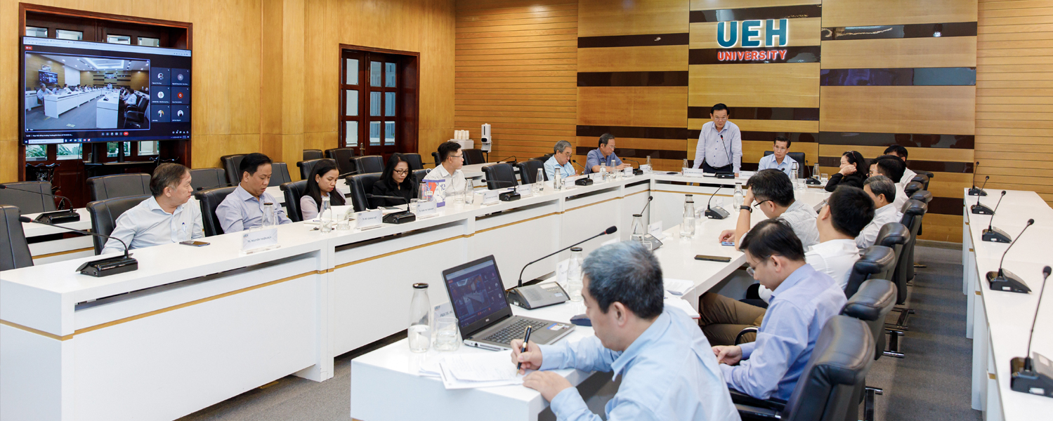 The UEH University Council holding the 9th session for the 2020-2025 term: High unanimity on many important contents