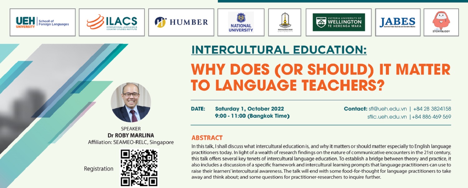Pre-conference Online Workshop: Intercultural Education: Why does (or should) it matter to language teachers?