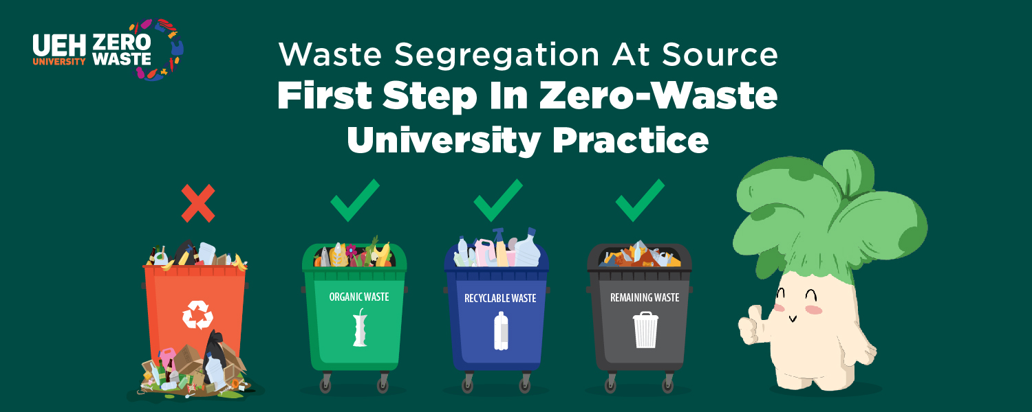 UEH Zero-Waste Campus: Waste Segregation at Source –First Step in Zero-Waste University Practice