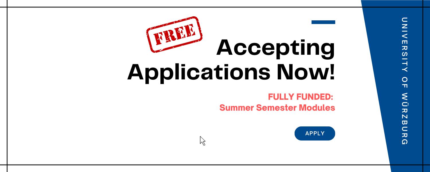 Application for International Summer School from the University of Würzburg