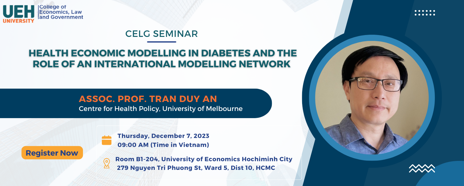 [CELGS-07/12/2023] Health economic modelling in diabetes and the role of an international modelling network


