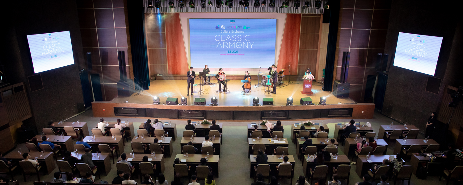 Imprints of the international concert program “Culture Exchange Classic Harmony” at UEH