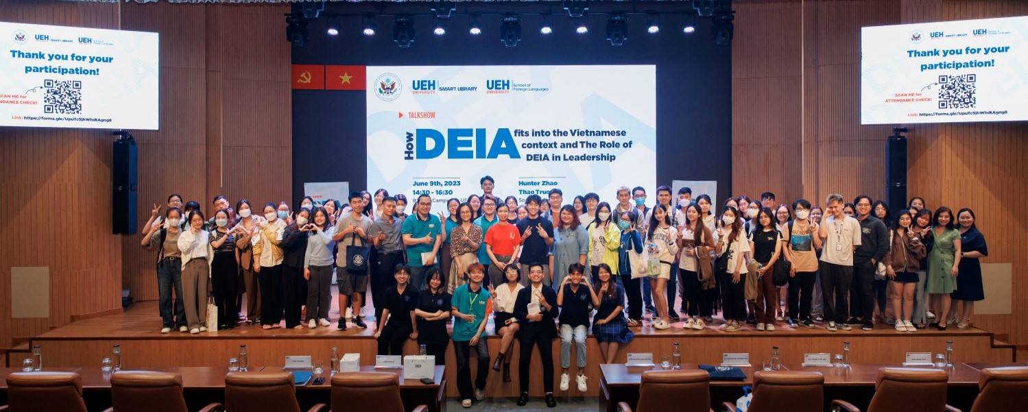 Talk show “How DEIA Fits Into the Vietnamese Context and the Role of DEIA in Leadership” - Chances for UEH students to learn about current trends in the workplace’s environment