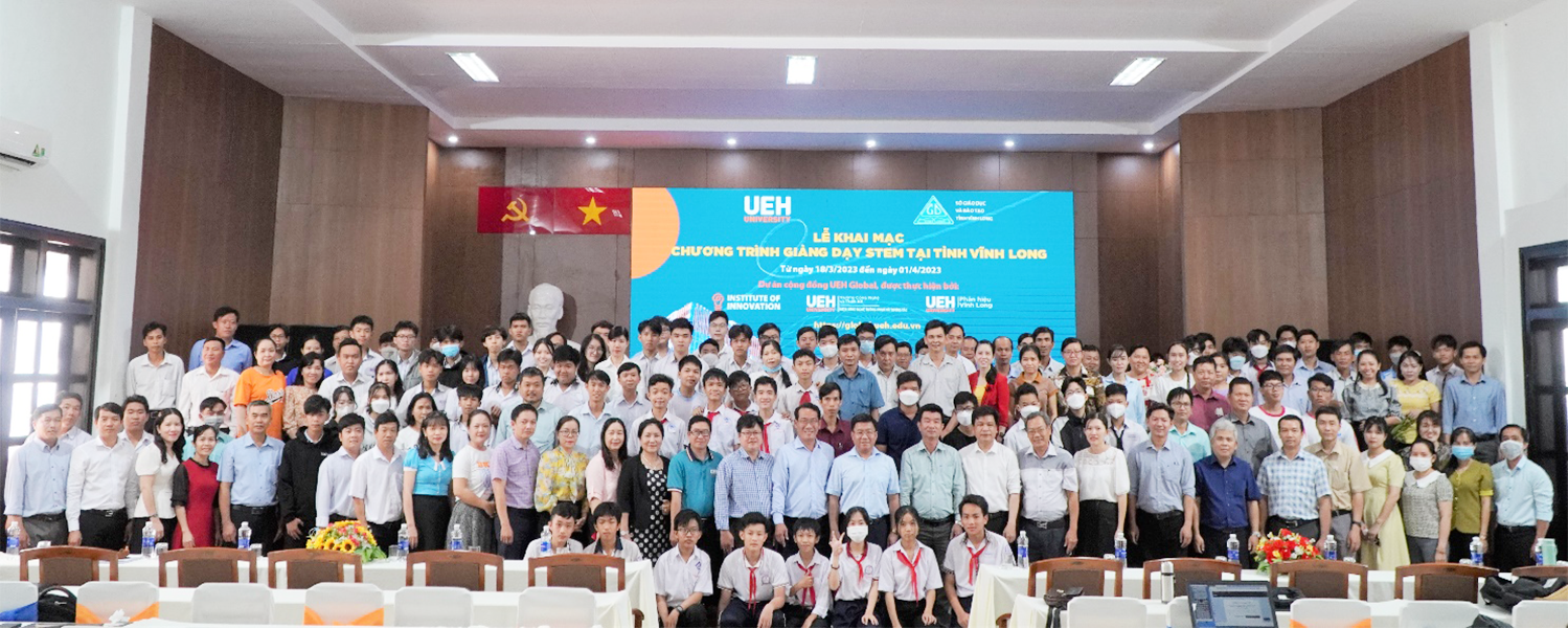 UEH Global 2023: Opening of the "STEM Teaching" training program for teachers and high school students in Vinh Long Province