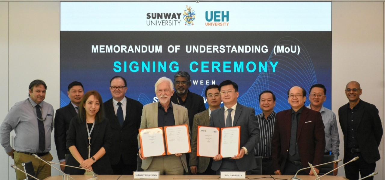 University of Economics Ho Chi Minh City (UEH) signed a Memorandum of Understanding with Sunway University (Sun-U), Malaysia