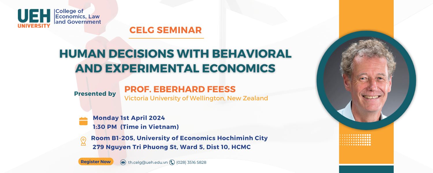 [01/04/24] Seminar on "Human Decisions with Behavioral and Experimental Economics"

