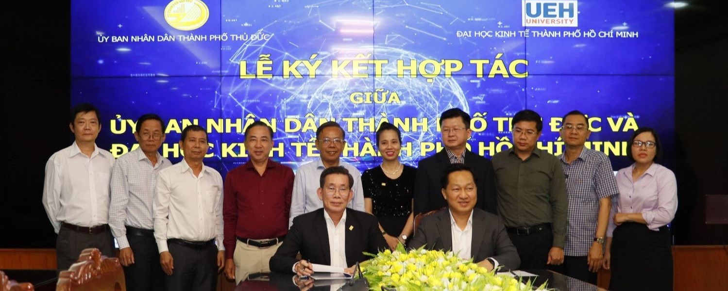 University of Economics Ho Chi Minh City and Thu Duc City People's Committee Officially Signing a Cooperation Agreement

