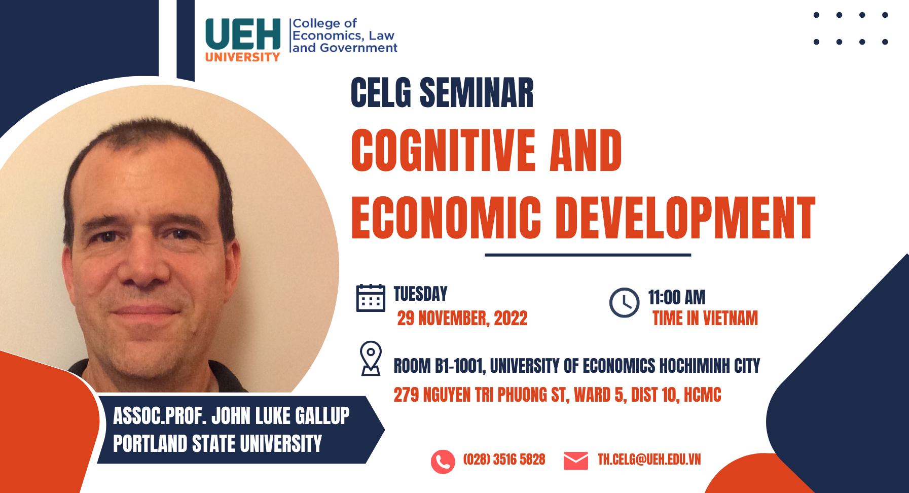 CELG SEMINAR: Cognitive and Economic Development