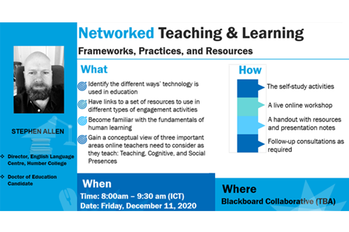 Networked Teaching & Learning: Frameworks, Practices and Resources