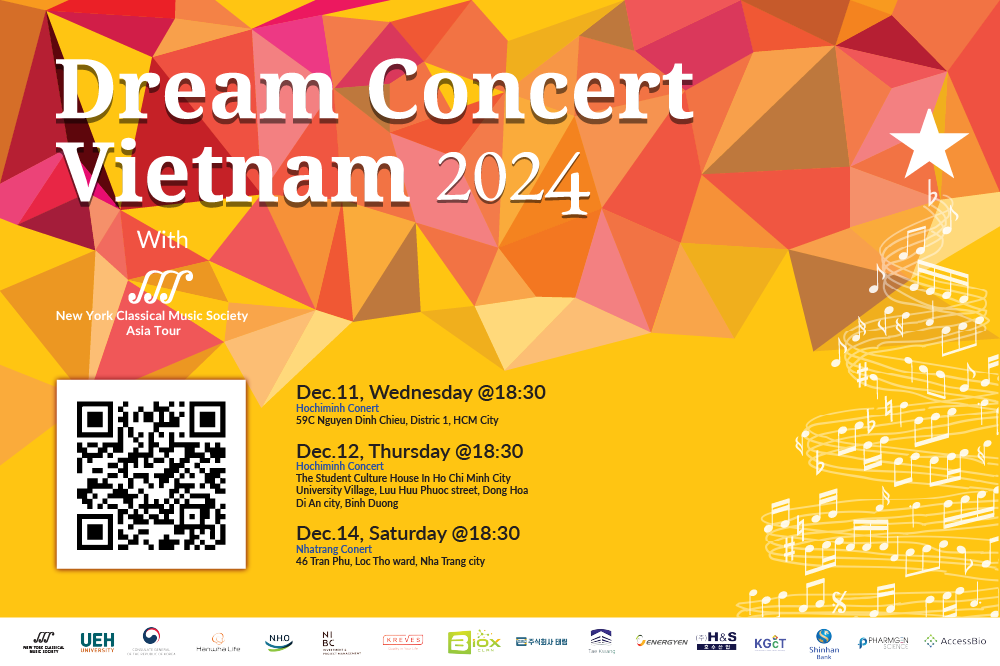 New York Classical Music Society's Annual International Concert Series Official Return with the Theme "Dream Concert Vietnam 2024"