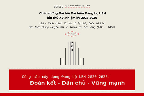 Welcome to the 15th UEH Party Congress, term 2025-2030: UEH’s Modern University Governance Strategy (2011–2025): UEH Party Building 2020–2025: United – Democratic – Resilient