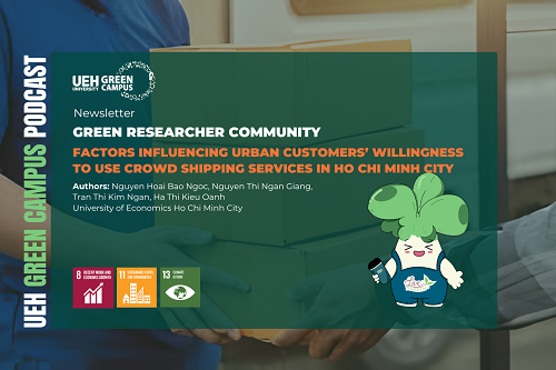[Contribution Research] Factors influencing urban customers’ willingness to use crowd shipping services in Ho Chi Minh City

